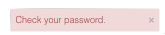 Password Does Not Match Error